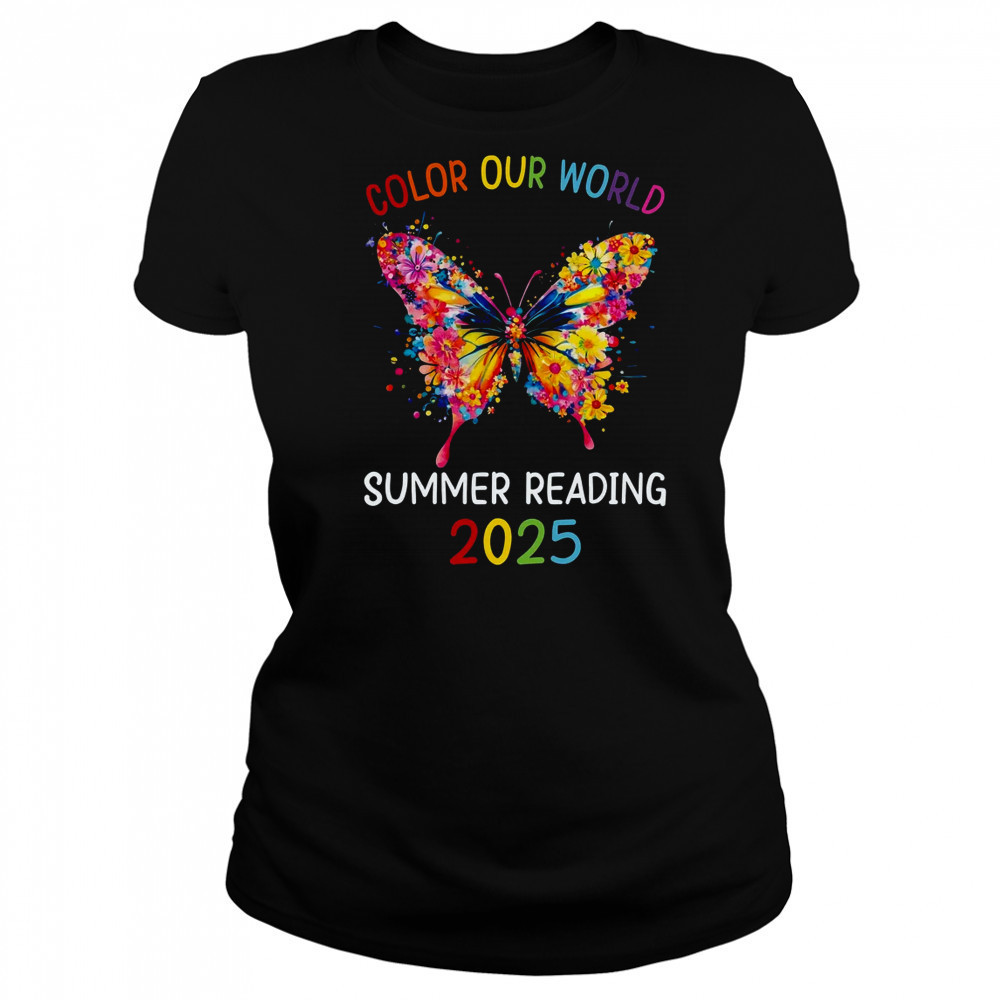 Color Our World Summer Reading Program 2025 Butterfly shirt Women's T-shirt