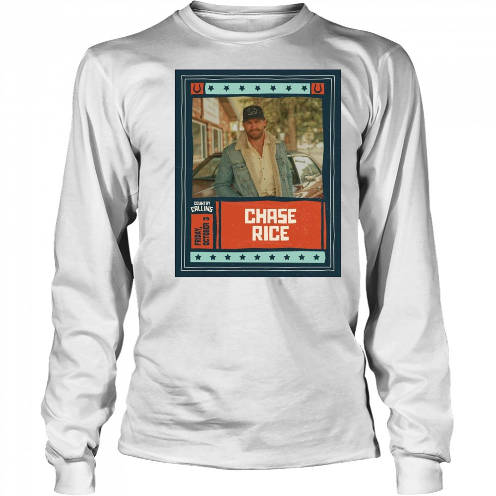 Country Calling Festival Chase Rice Friday October 3 2025 t-shirt Long Sleeved