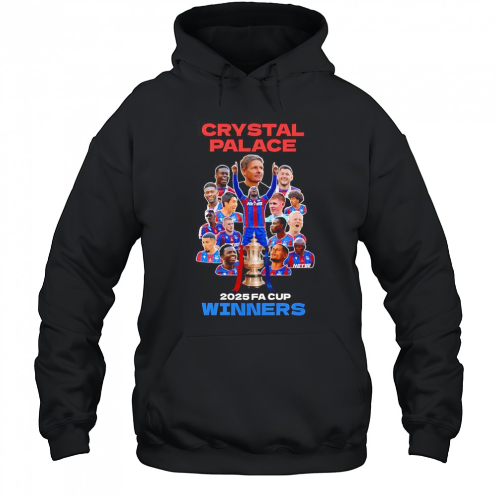 Crystal Palace 2025 FA Cup Winners shirt Hoodie