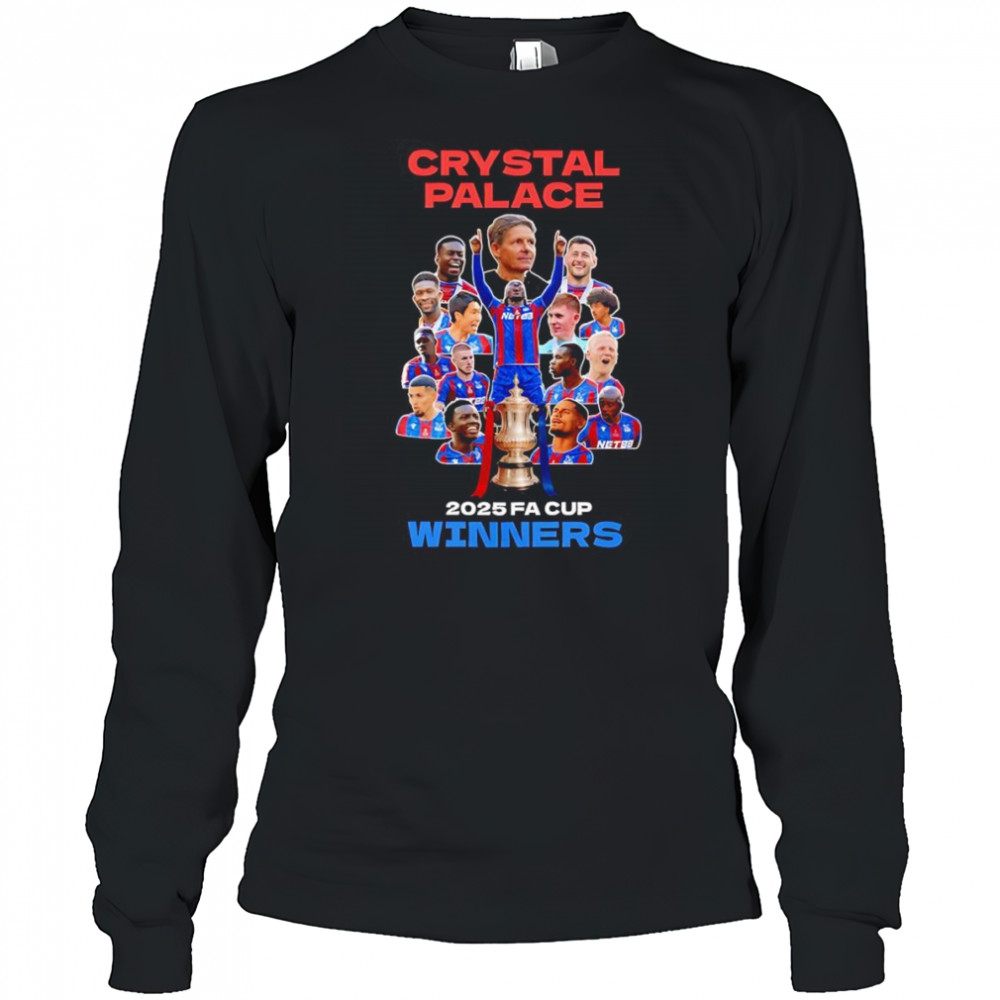 Crystal Palace 2025 FA Cup Winners shirt Long Sleeved
