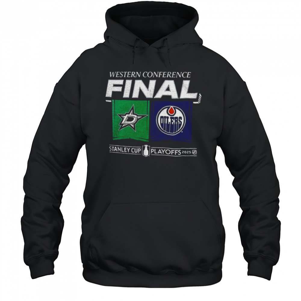 Dallas Stars Vs Edmonton Oilers Western Conference Final Stanley Cup Playoffs 2025 shirt Hoodie