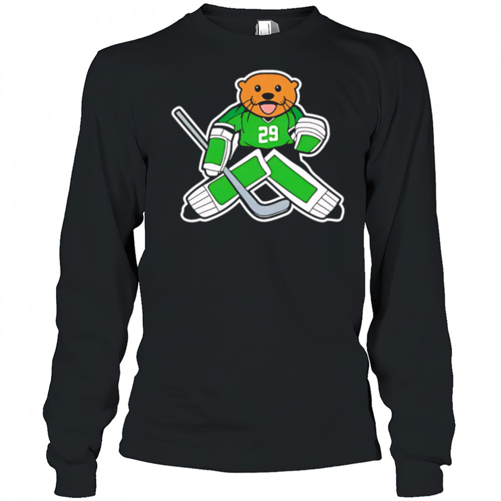 Dallas Stars weasel 29 funny cartoon hockey shirt Long Sleeved