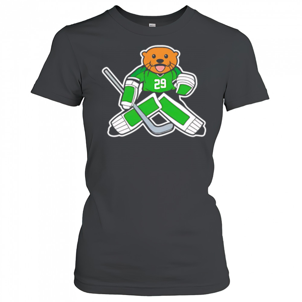 Dallas Stars weasel 29 funny cartoon hockey shirt Women's T-shirt