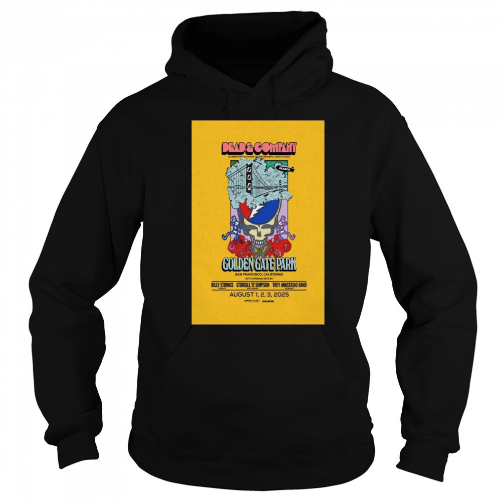 Dead & Company Golden Gate Park San Francisco CA Aug 1-2-3 2025 Tour t-shirt Sweatshirt