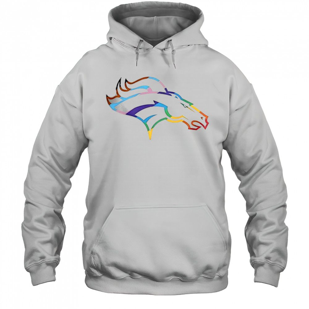 Denver Broncos Logo Pride T-Shirt Hoodie