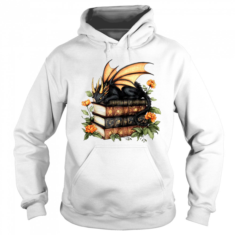 Dragon Books Cottagecore Flower Bookworm Book Lover shirt Sweatshirt