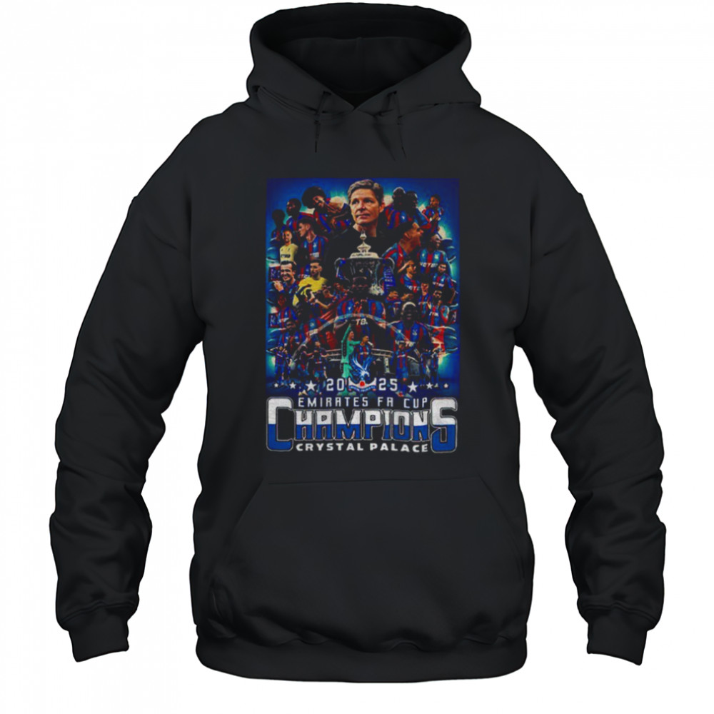 FA Cup Winners Crystal Palace Football Club players 2025 shirt Hoodie