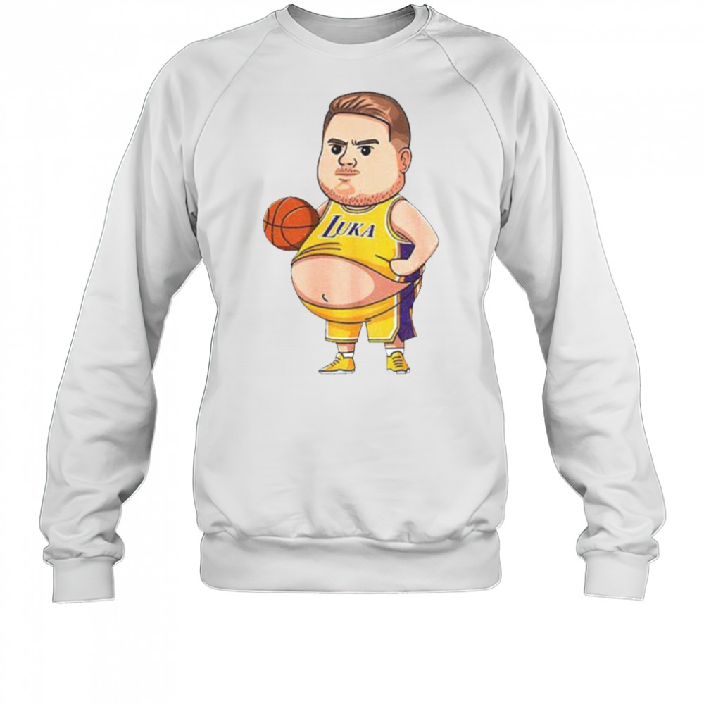 Fat Luka Doncic Los Angeles Lakers NBA Basketball Funny shirt Sweatshirt