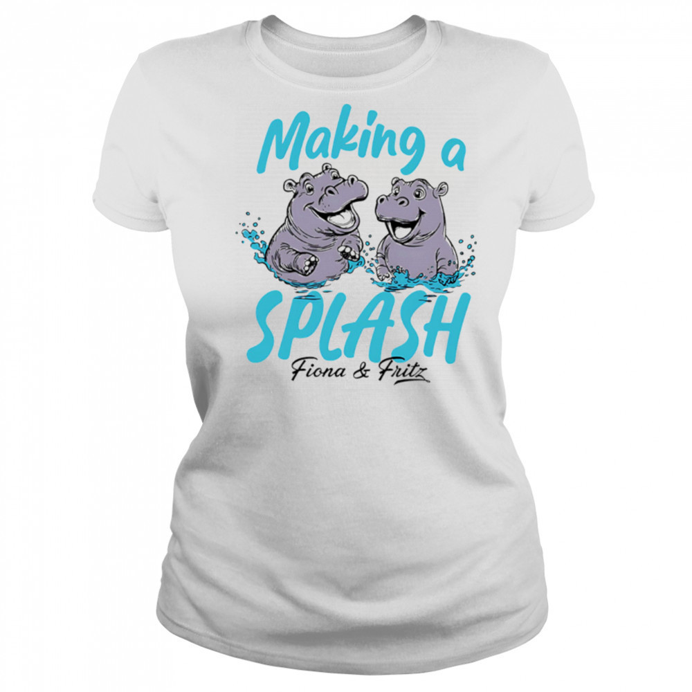 Fiona and Fritz Making a Splash Mod Deng shirt Women's T-shirt