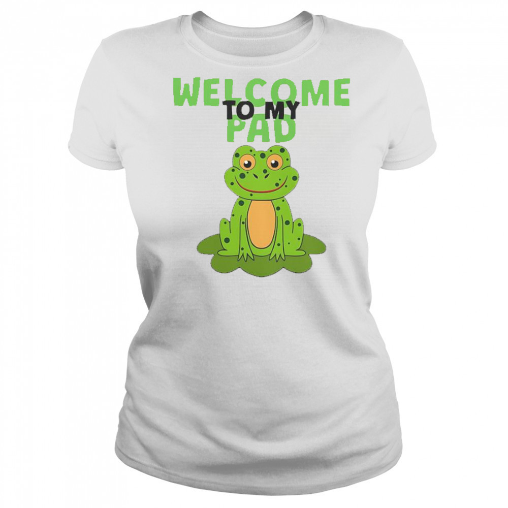 Frog Lily Welcome To My Pad T-Shirt Women's T-shirt