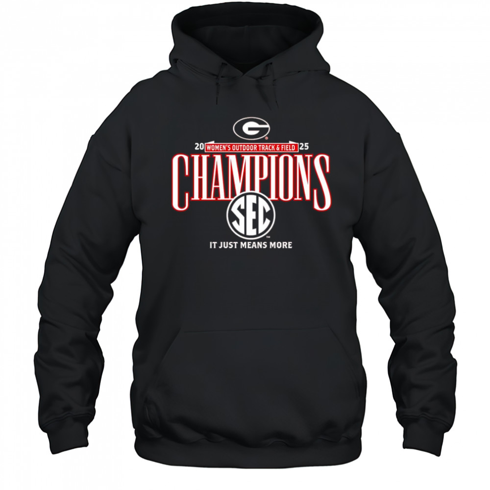Georgia Bulldogs 2025 SEC Women’s Outdoor Track and Field Champions shirt Hoodie