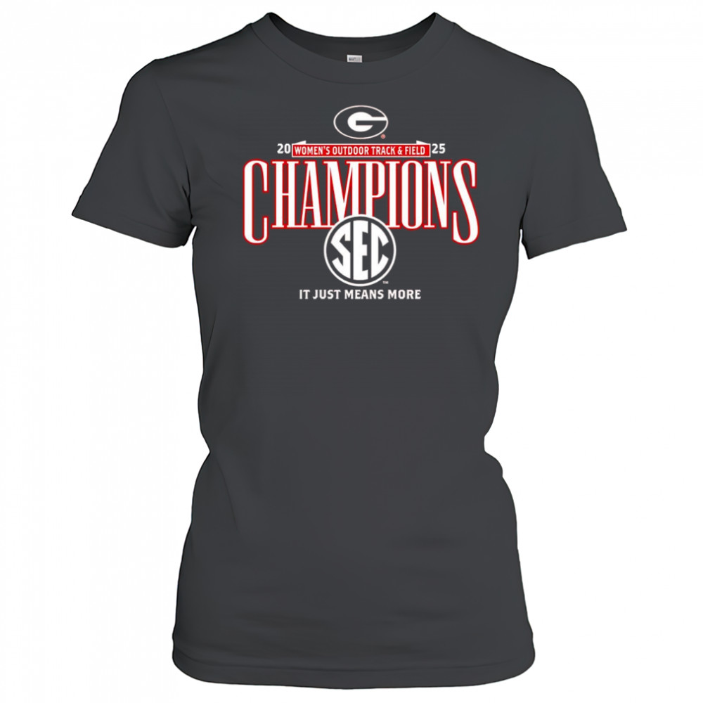 Georgia Bulldogs 2025 SEC Women’s Outdoor Track and Field Champions shirt Women's T-shirt
