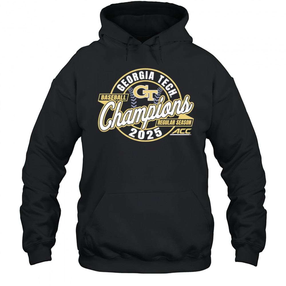 Georgia Tech Yellow Jackets 2025 ACC Baseball Regular Season Champions shirt Hoodie