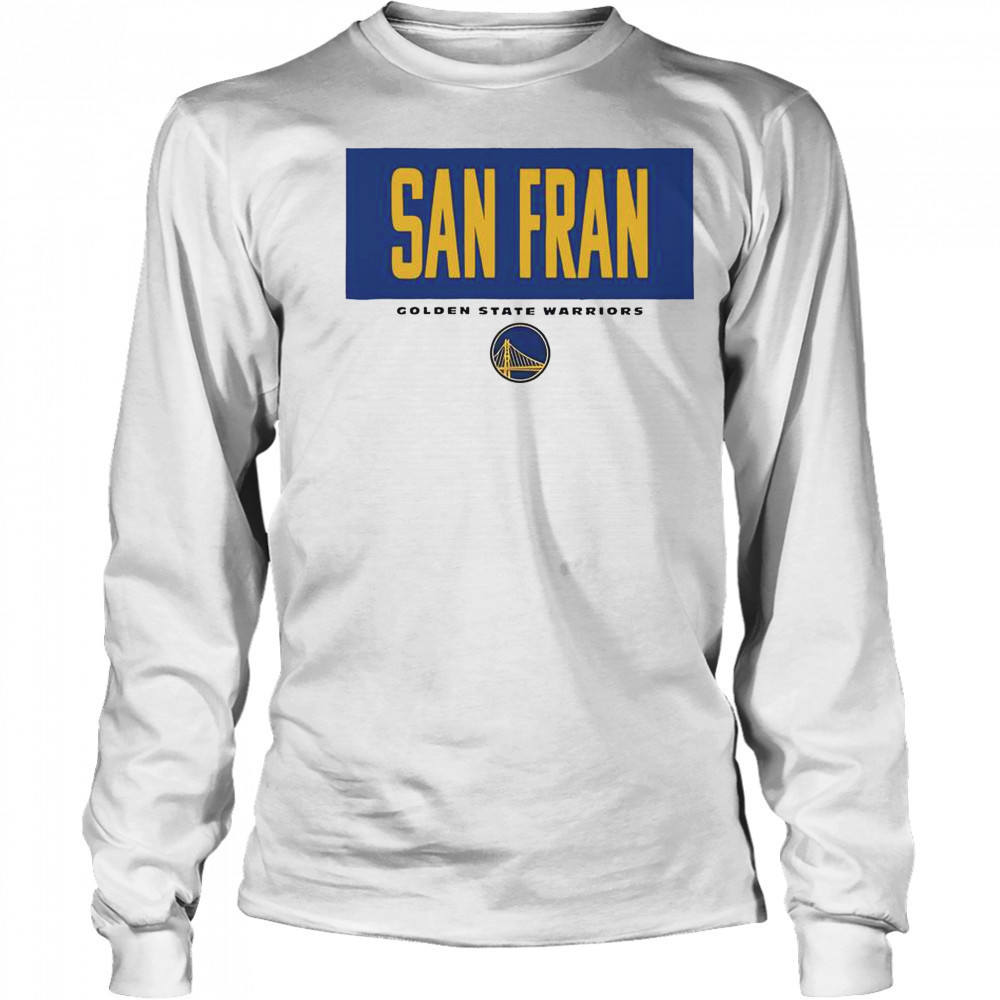 Golden State Warriors San Fran Crossbar T-Shirt Long Sleeved