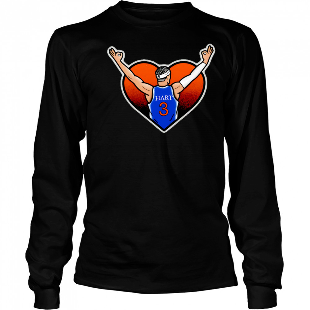 Hart of NY Knicks Basketball shirt Long Sleeved