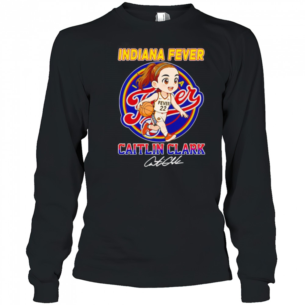 Indiana Fever Caitlin Clark chibi shirt Long Sleeved