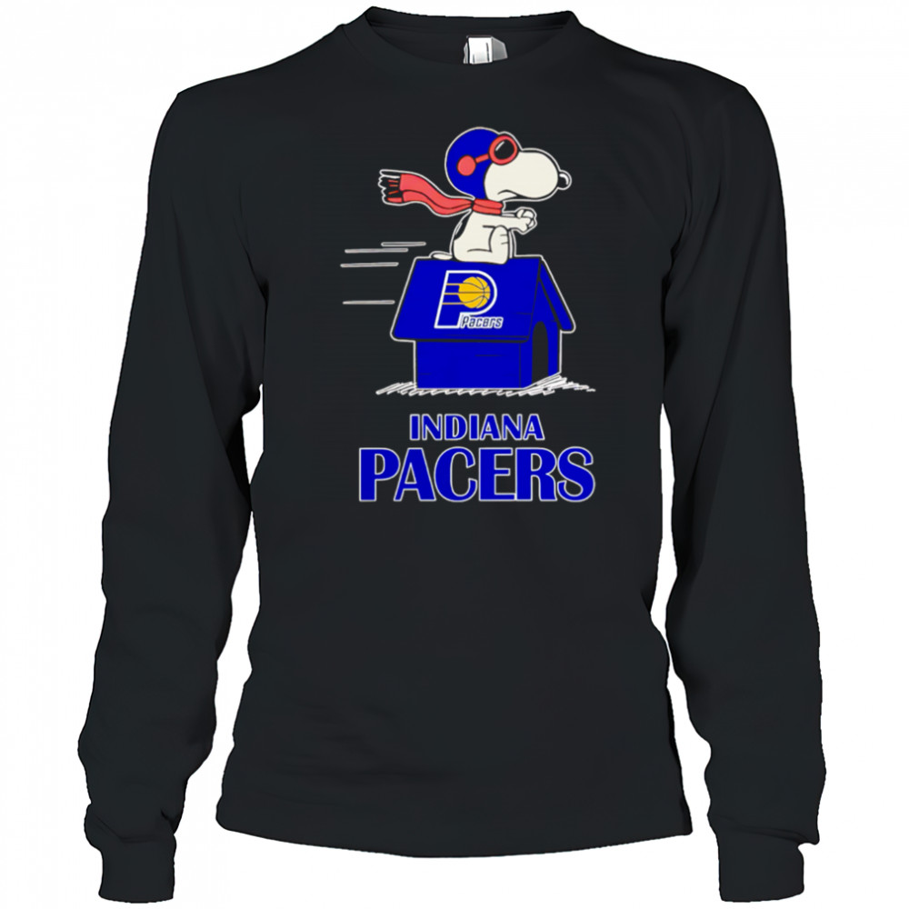 Indiana Pacers Nba Basketball Snoopy House 2025 shirt Long Sleeved