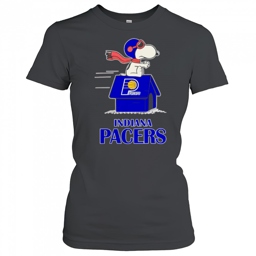Indiana Pacers Nba Basketball Snoopy House 2025 shirt Women's T-shirt