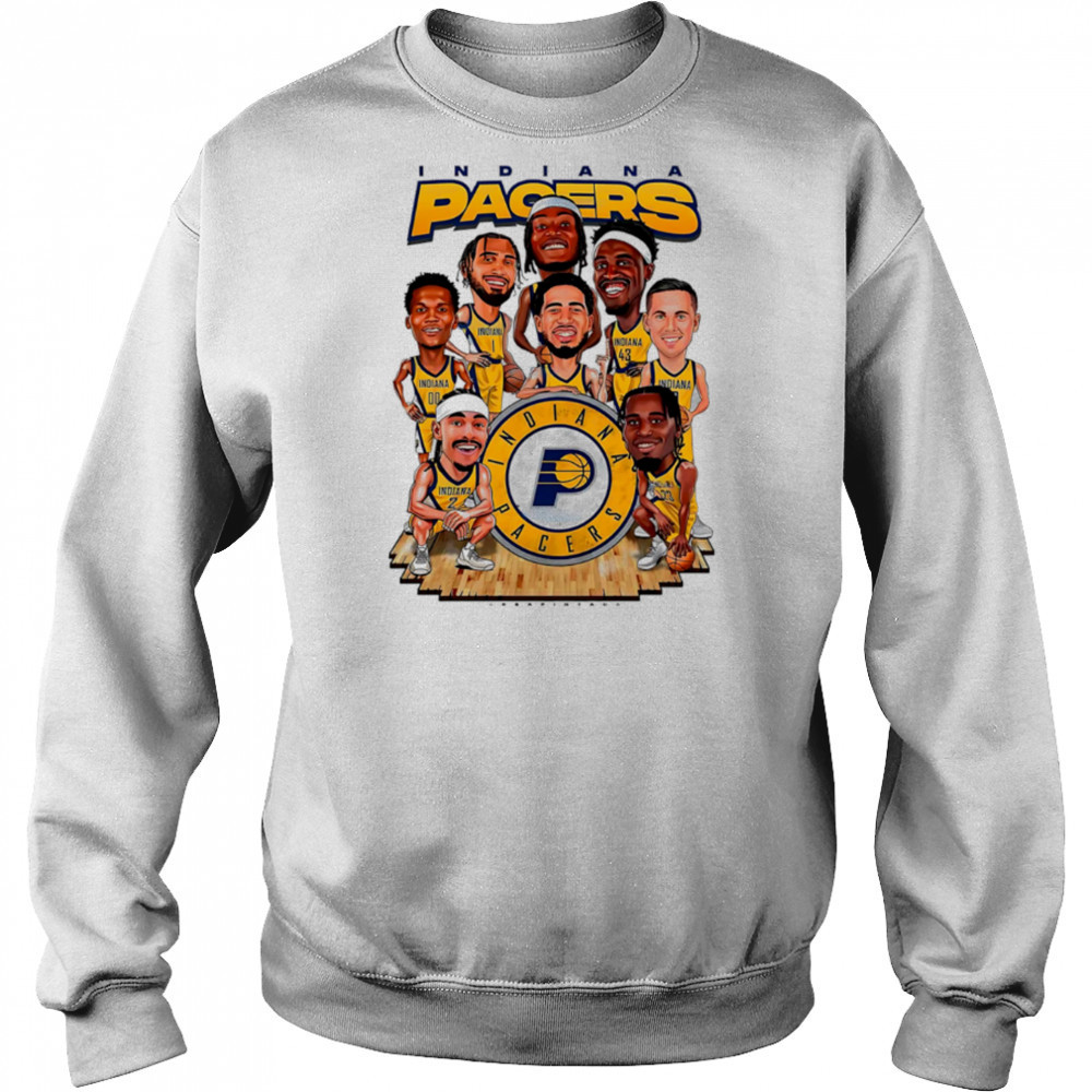 Indiana Pacers team players caricature funny cartoon shirt Hoodie