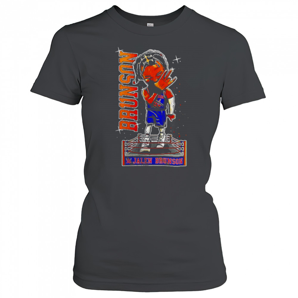 Jalen Brunson WWE cartoon shirt Women's T-shirt