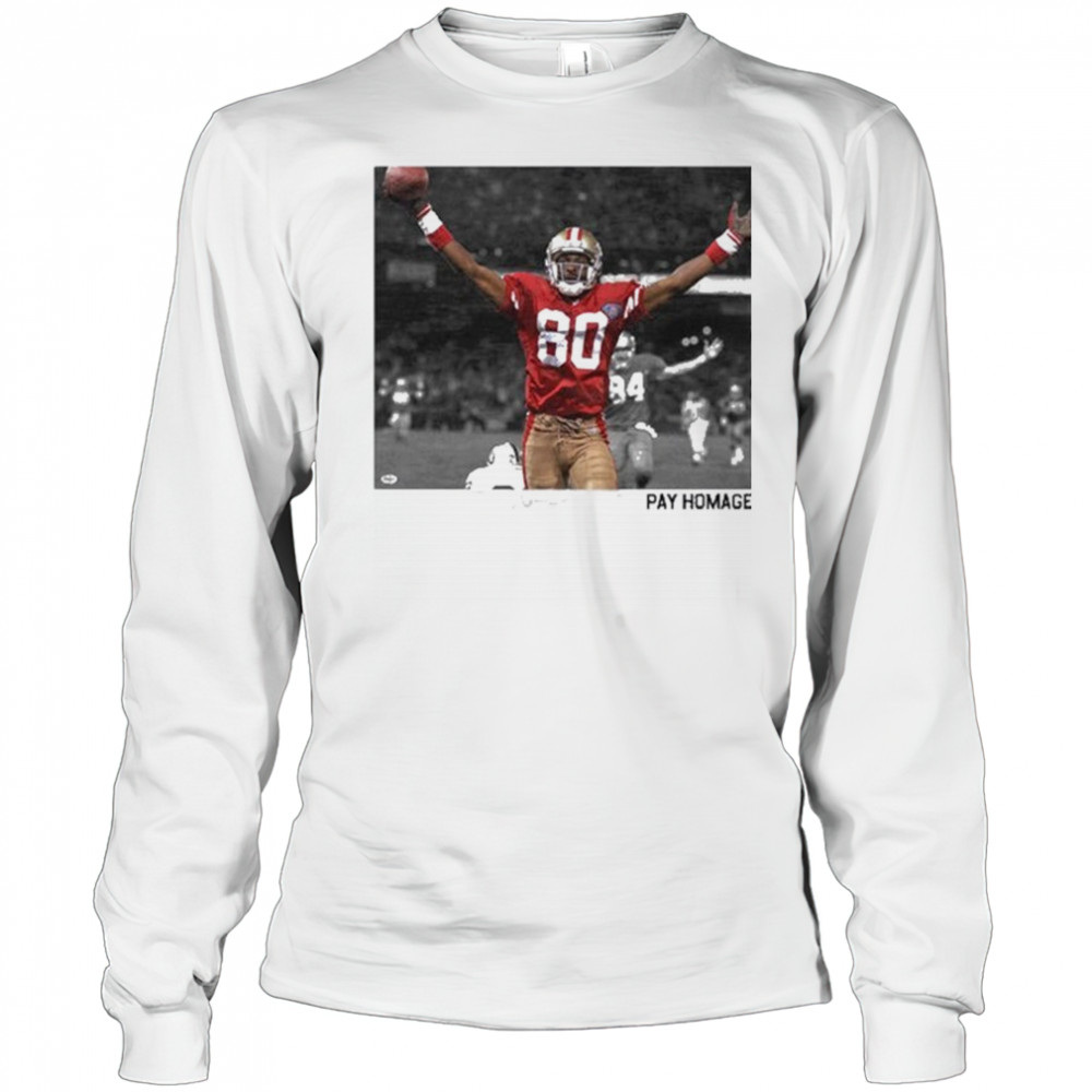 Jerry Rice Pay Homage T-shirt Long Sleeved