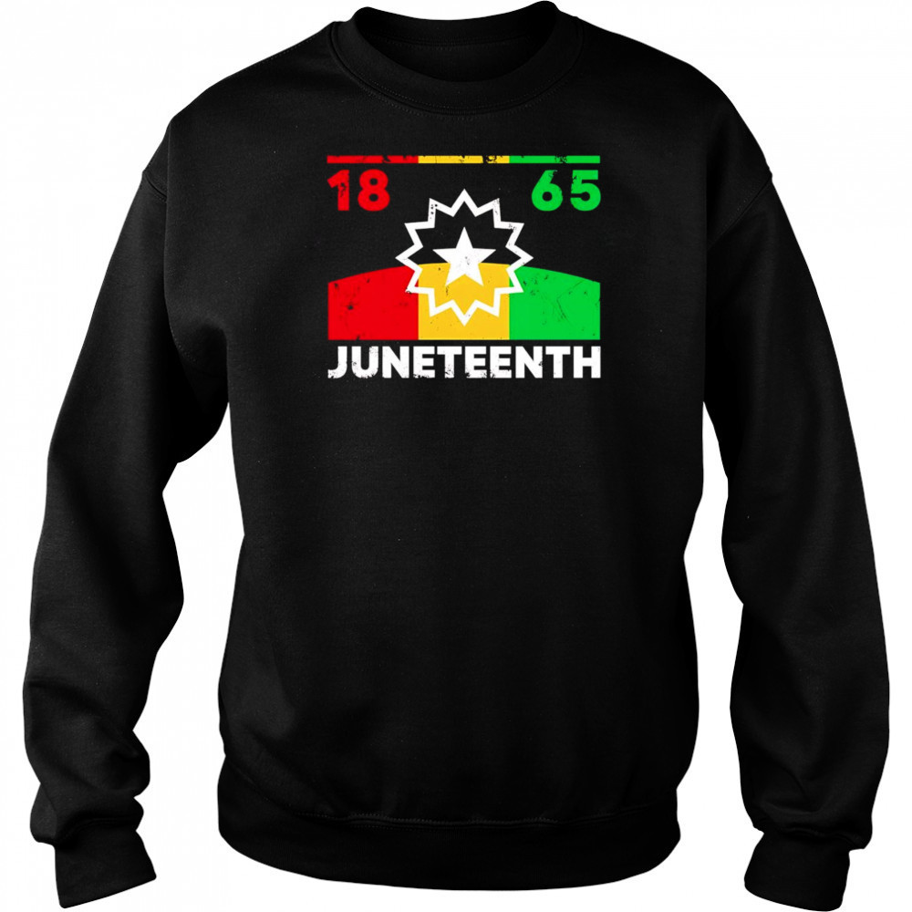 Juneteenth Flag 1865 shirt Hoodie