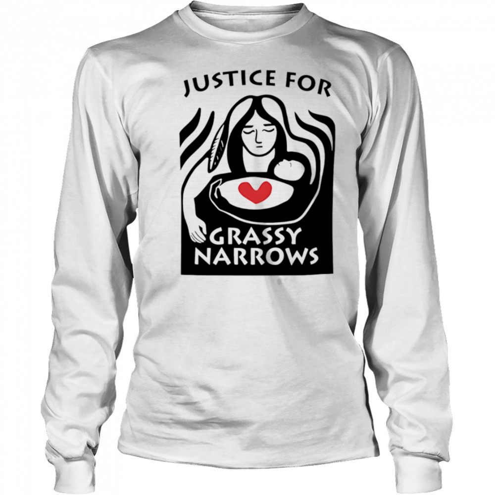 Justice for grassy narrows shirt Long Sleeved