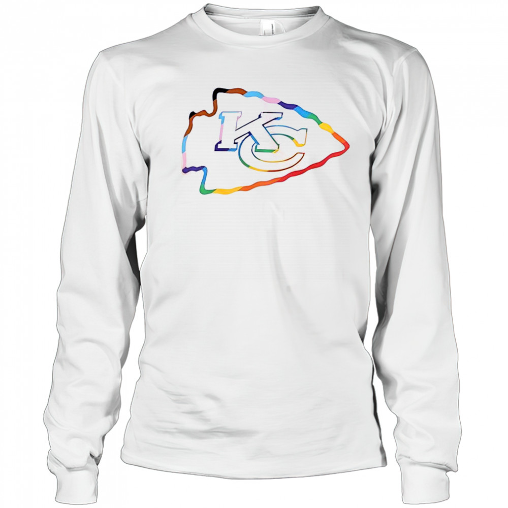 Kansas City Chiefs Logo Pride T-Shirt Long Sleeved