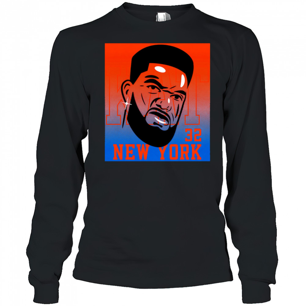 KAT Karl-Anthony Towns New York Knicks 32 big head shirt Long Sleeved
