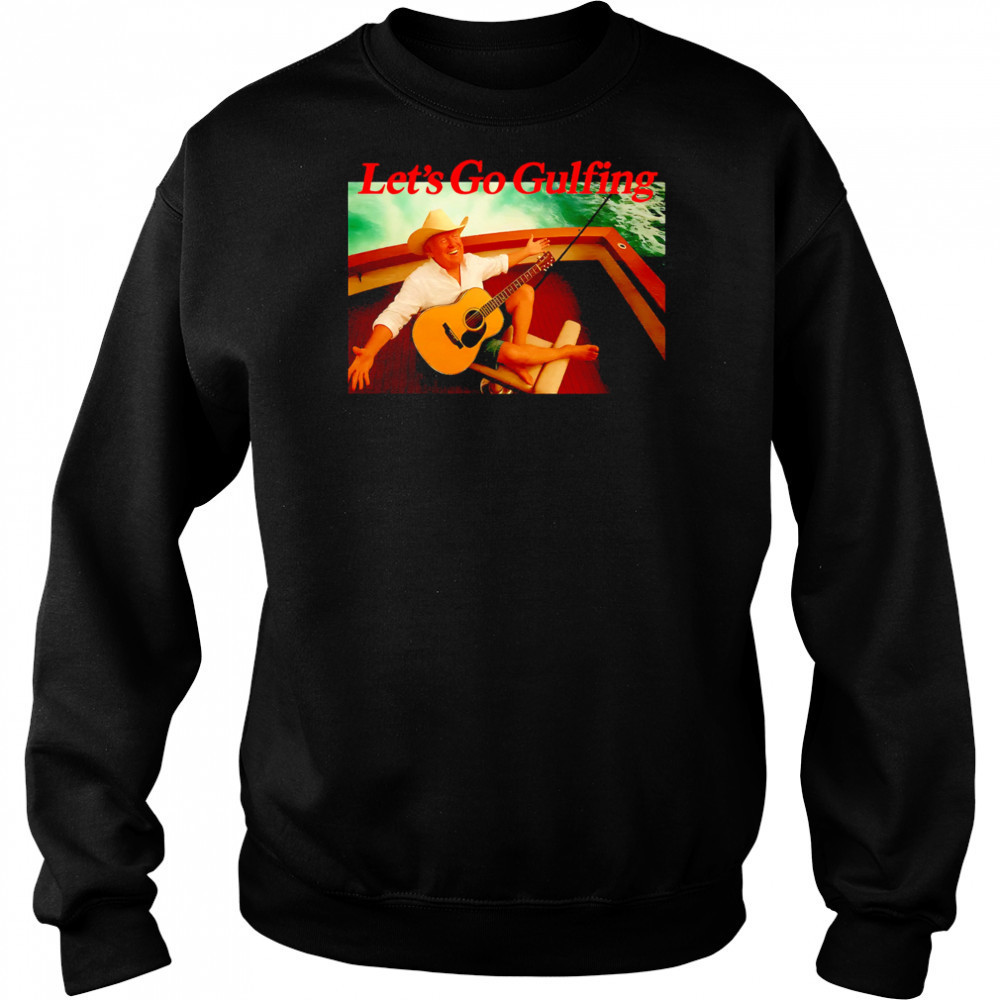 Lets Go Gulfing Trump guitar at sea shirt Hoodie
