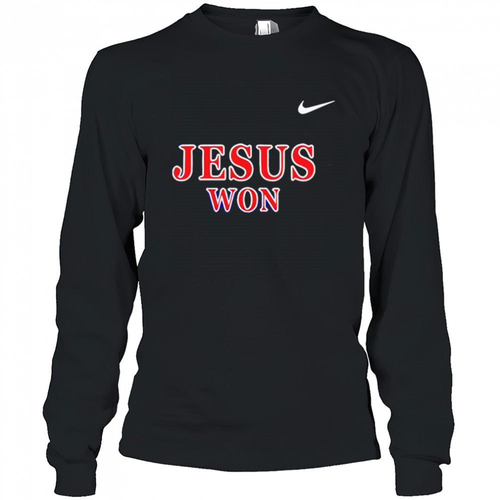 Liberty Softball Jesus Won Shirt Long Sleeved