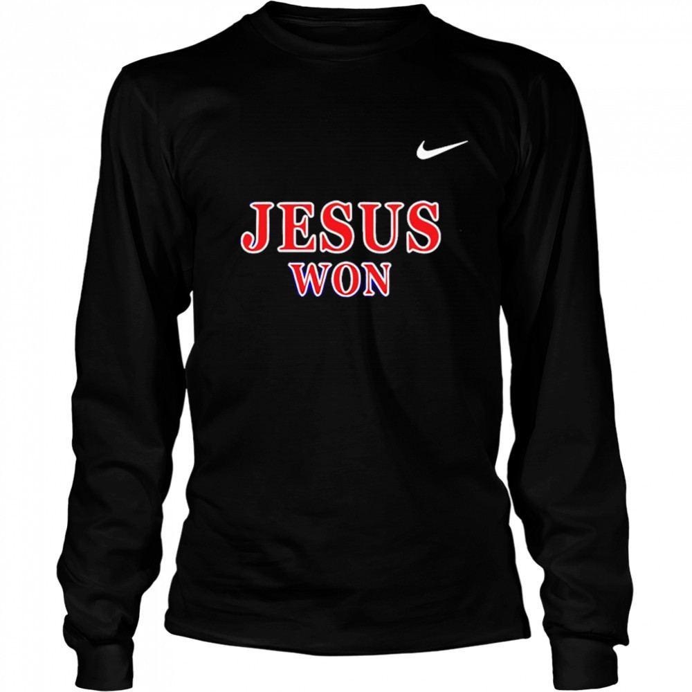 Liberty Softball Jesus Won Shirt Long Sleeved