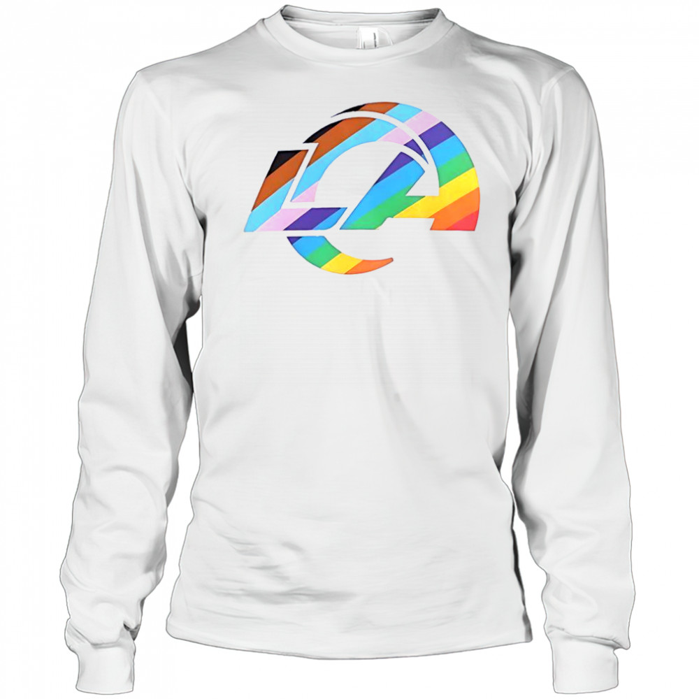 Los Angeles Rams Logo Pride T-Shirt Long Sleeved