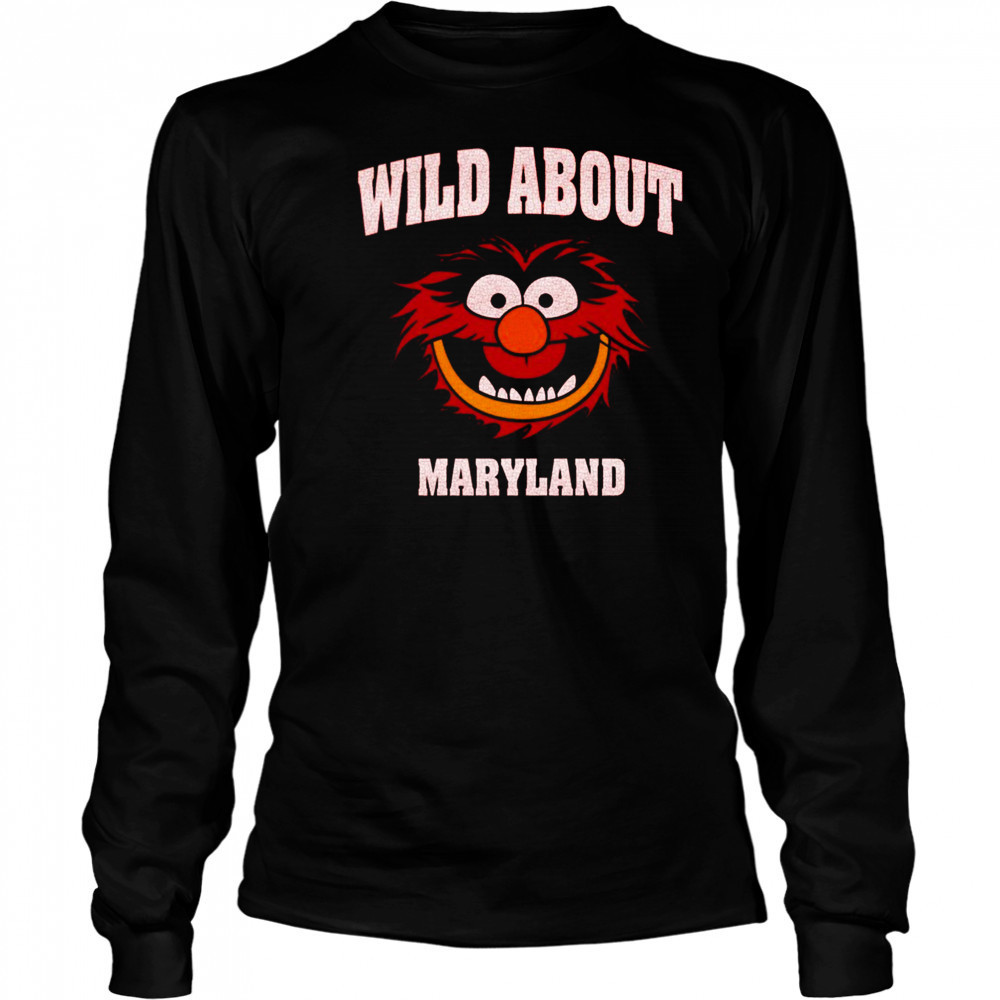 Maryland Terrapins x Muppets Wild About Maryland 2025 t-shirt Long Sleeved