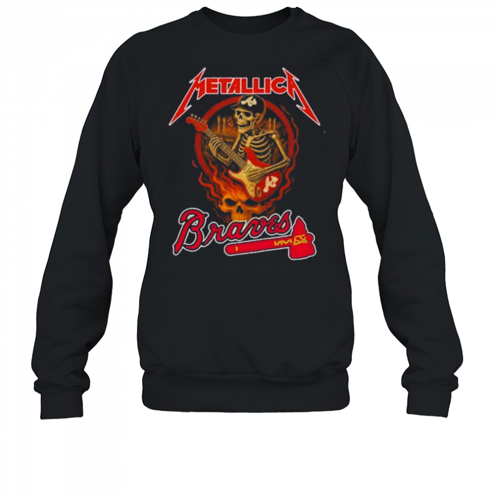 Metallica Braves Unique Gifts For Baseball Fans Shirt Sweatshirt