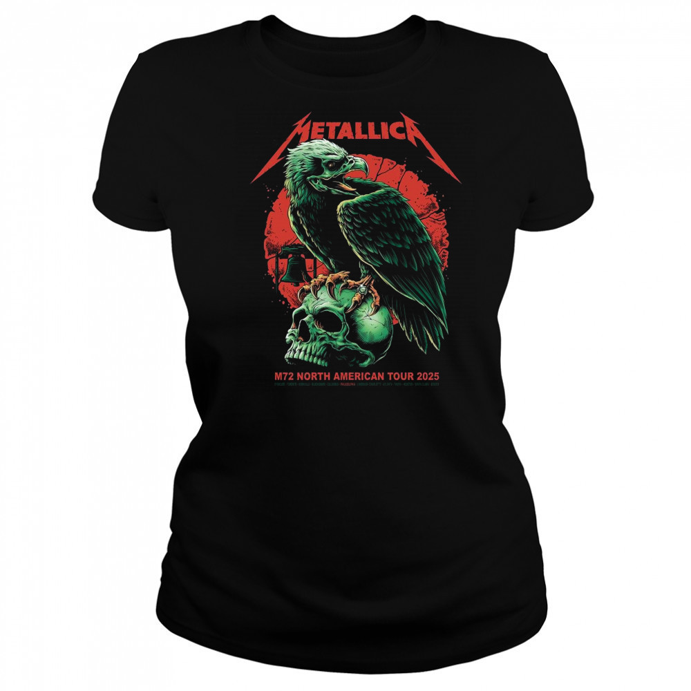 Metallica M72 North American Tour 2025 In Houston – Columbus – Philadelphia – Tampa t-shirt Women's T-shirt