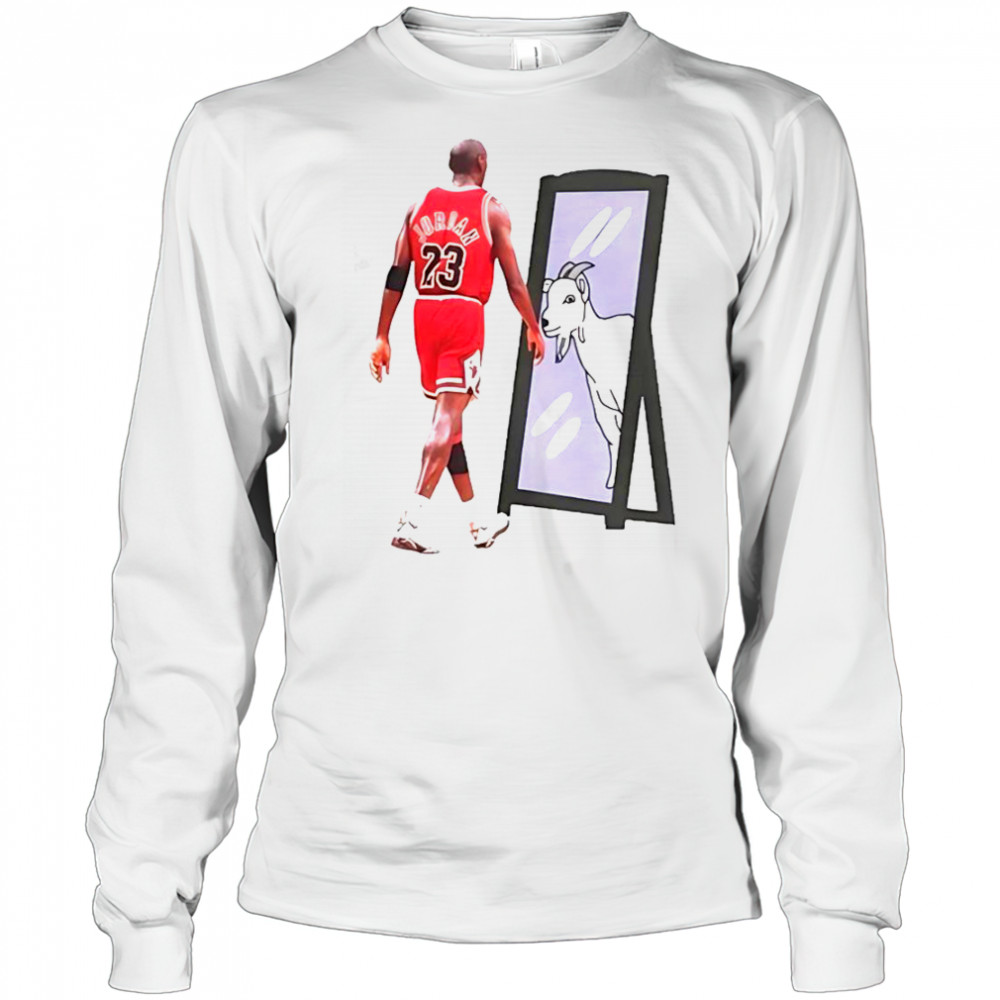 Michael Jordan Goat Mirror T-Shirt Long Sleeved