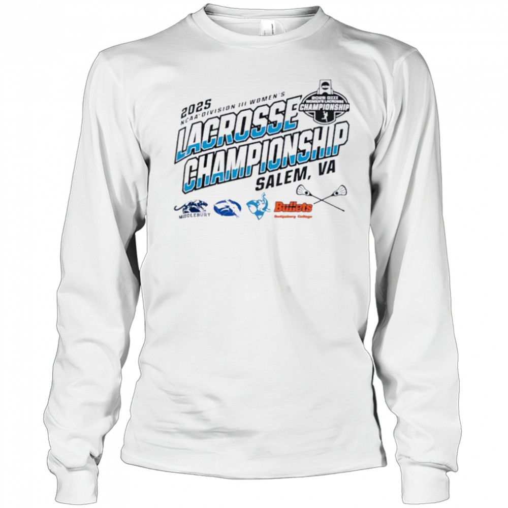 Middlebury Colby Mules Tufts University Gettysburg NCAA DIII Women’s Lacrosse Championship 2025 shirt Long Sleeved