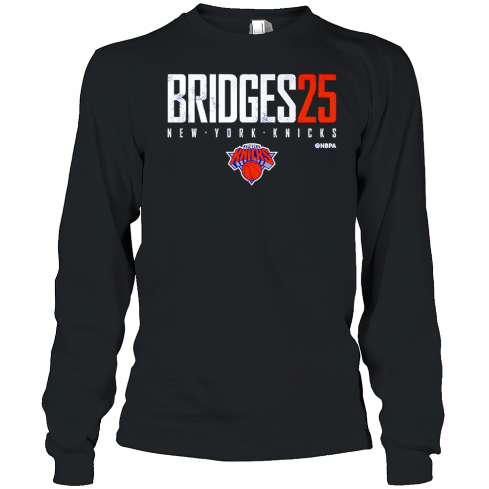 Mikal Bridges 25 New York Knicks shirt Long Sleeved