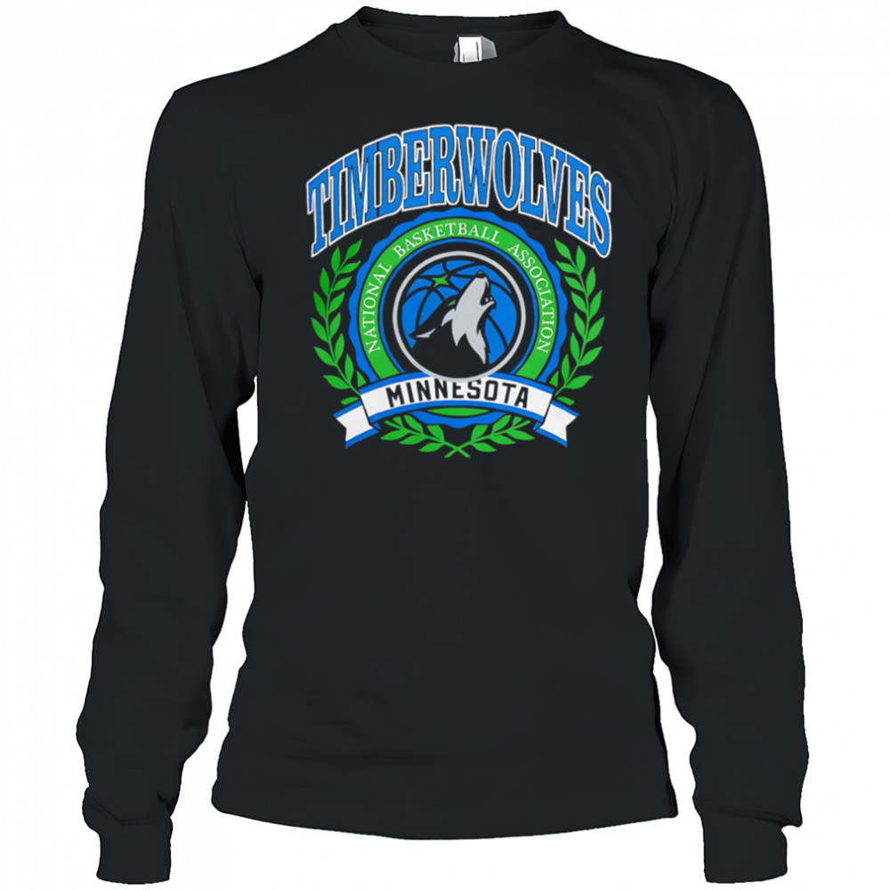 Minnesota Timberwolves Crest logo playoff 2025 shirt Long Sleeved