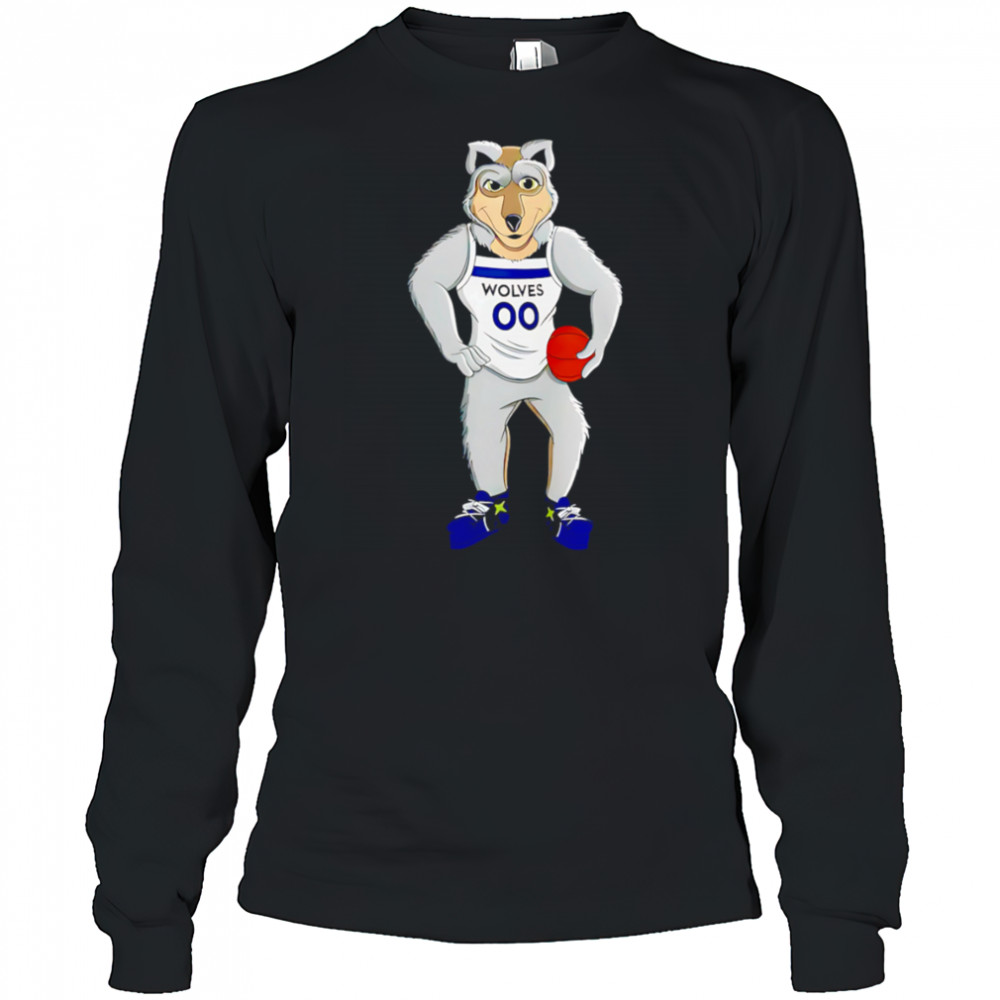 Minnesota Timberwolves mascot shirt Long Sleeved