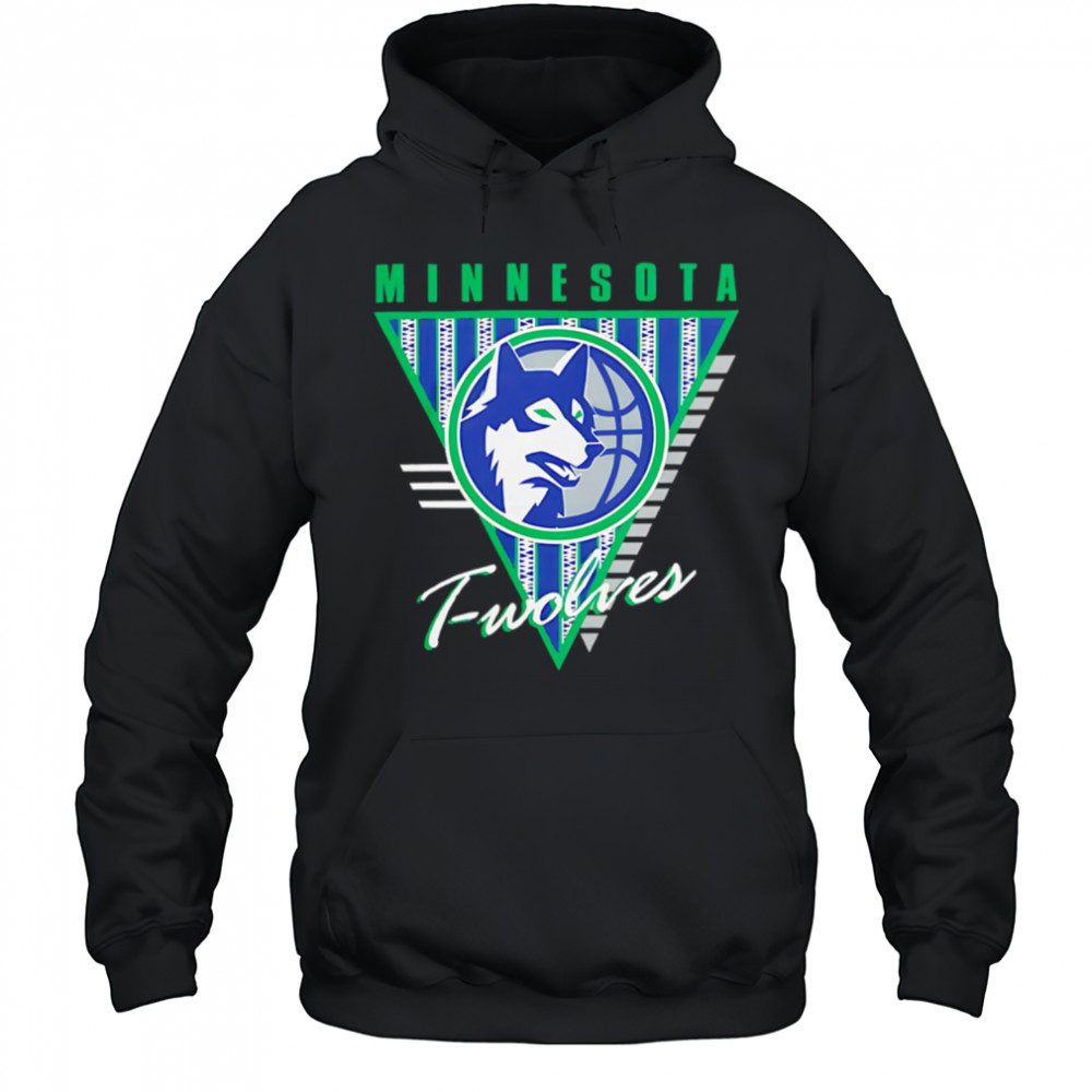 Minnesota Timberwolves Mitchell & Ness Worldwide Collection Tri-Logo shirt Hoodie