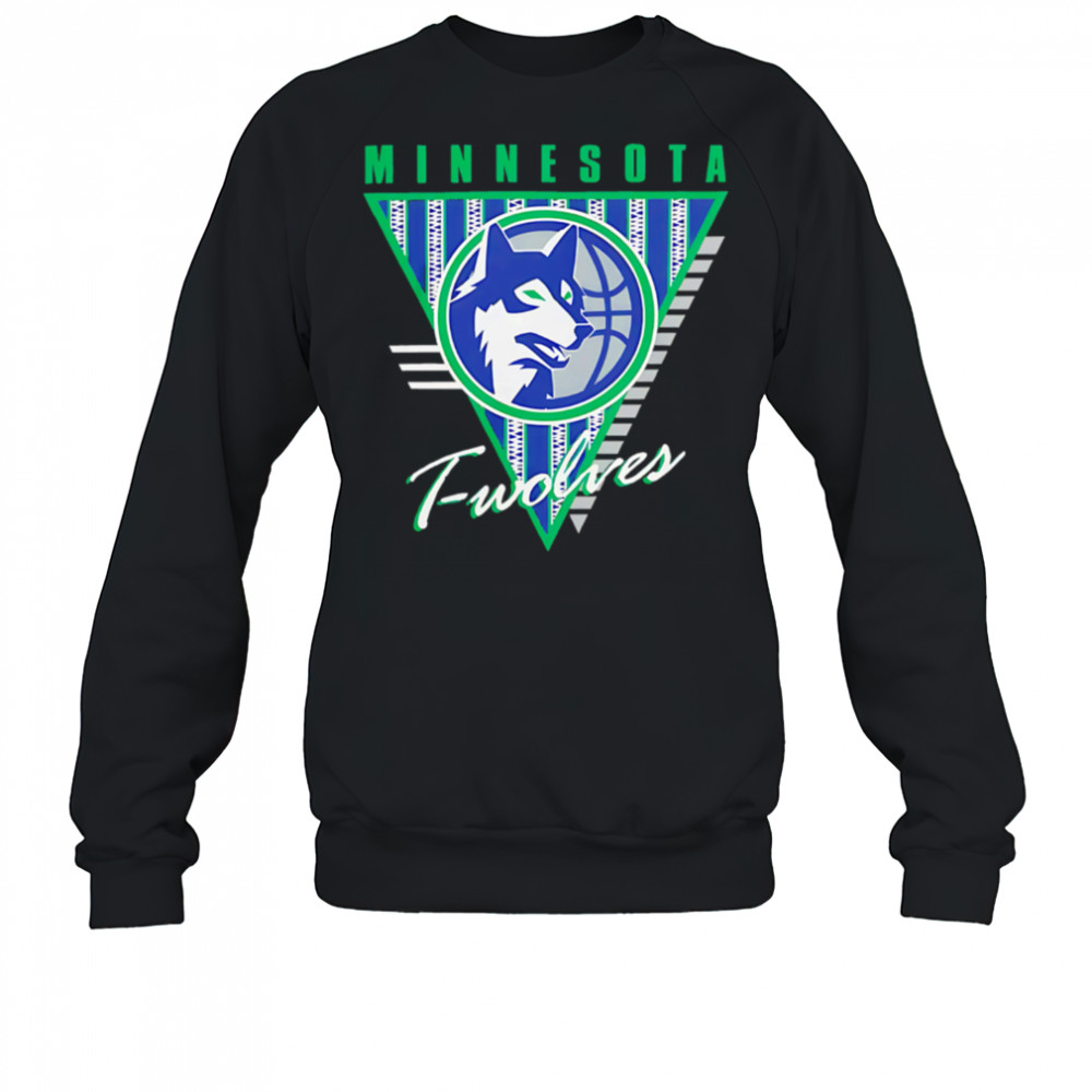 Minnesota Timberwolves Mitchell & Ness Worldwide Collection Tri-Logo shirt Sweatshirt