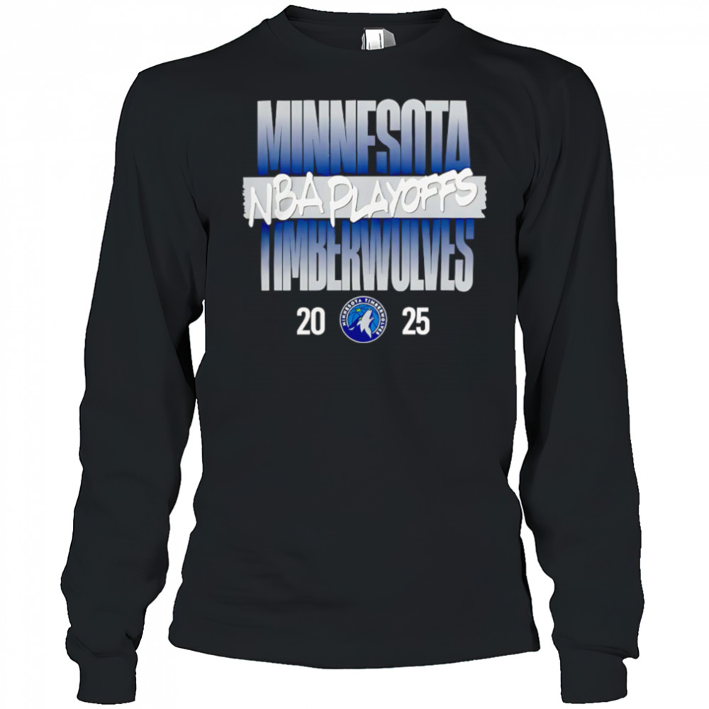 Minnesota Timberwolves NBA Playoffs 2025 simple shirt Long Sleeved