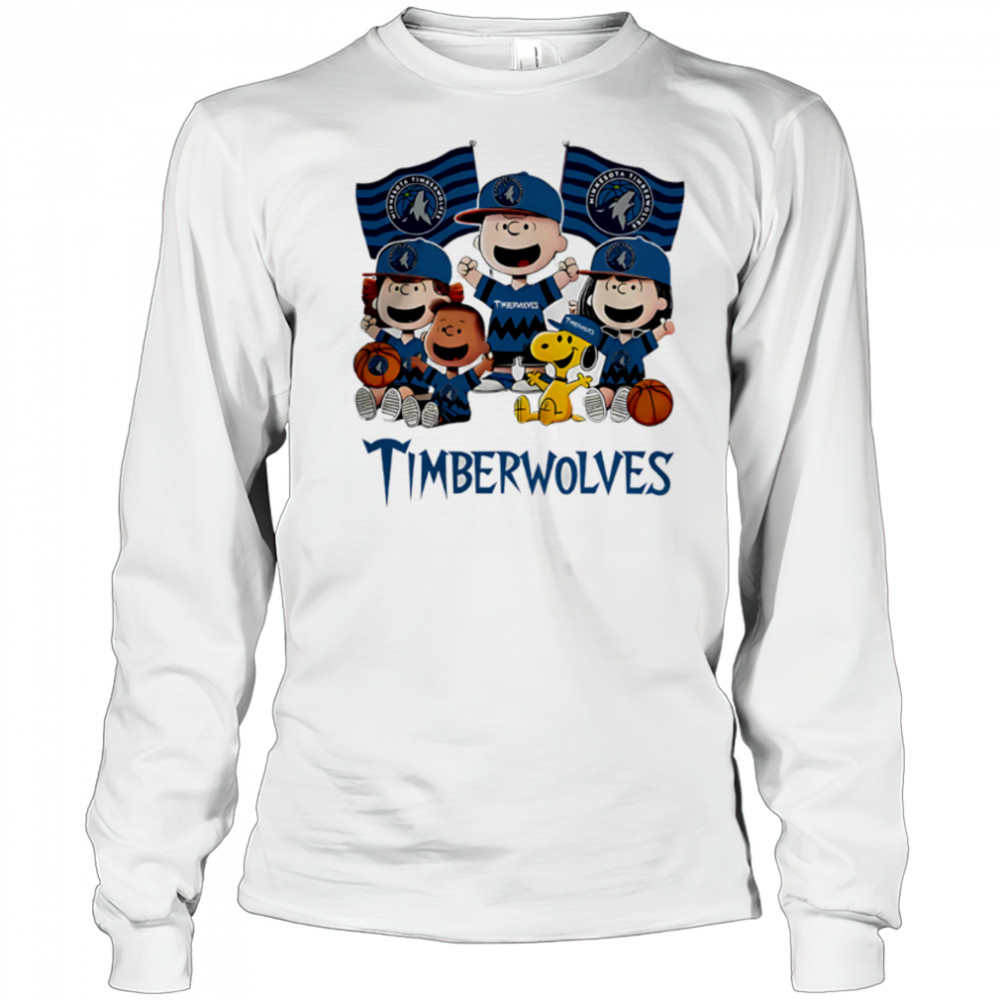 Minnesota Timberwolves Snoopy And Friends funny cartoon shirt Long Sleeved