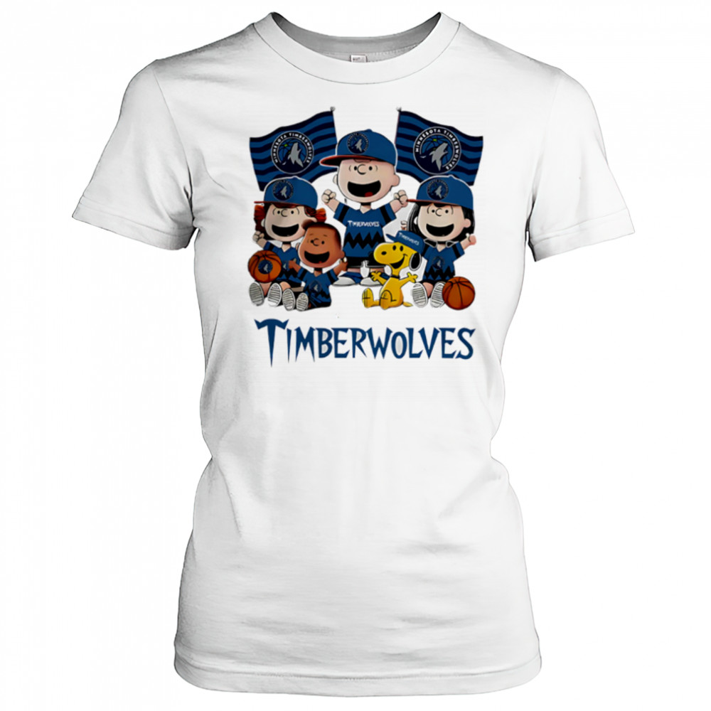 Minnesota Timberwolves Snoopy And Friends funny cartoon shirt Women's T-shirt