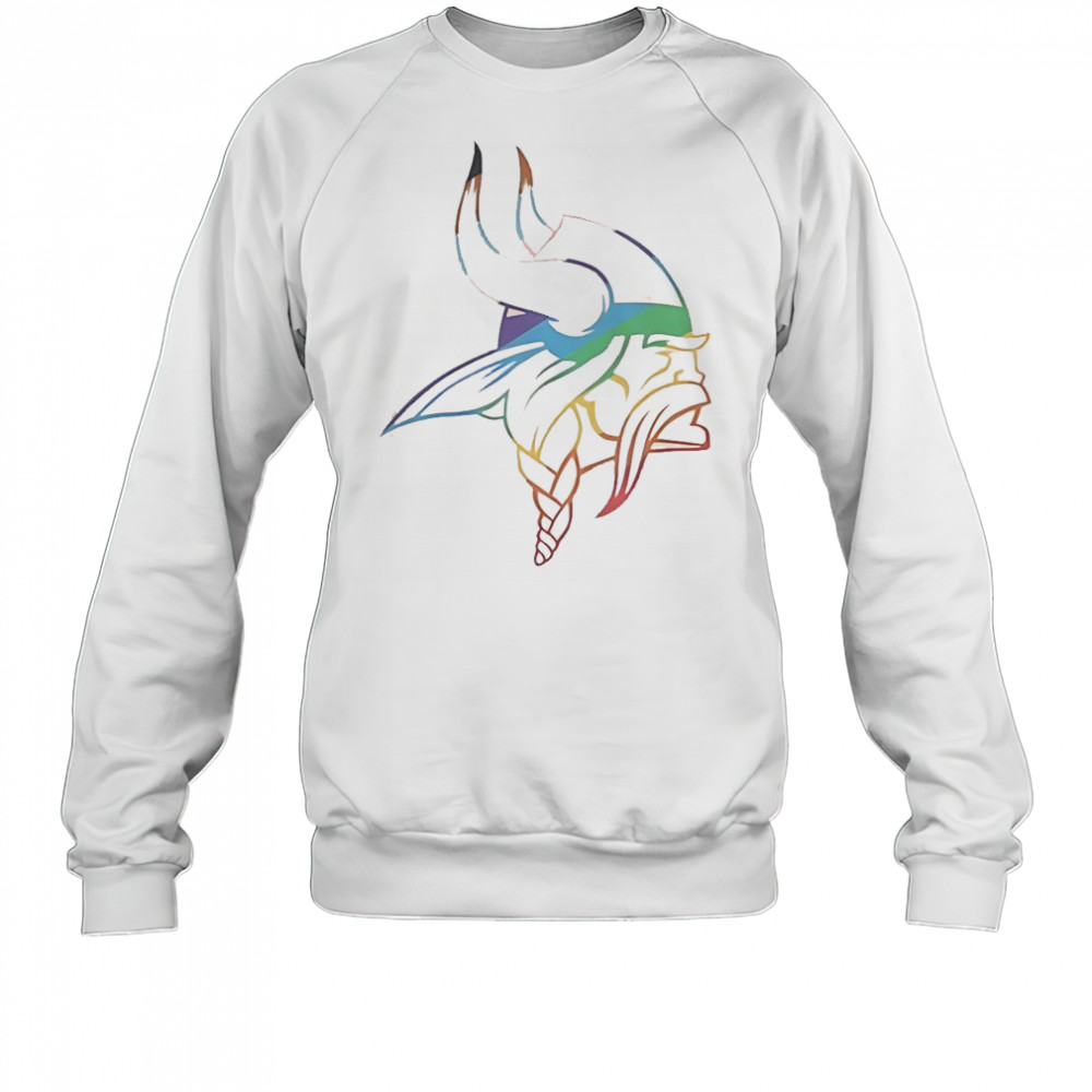 Minnesota Vikings Logo Pride T-Shirt Sweatshirt