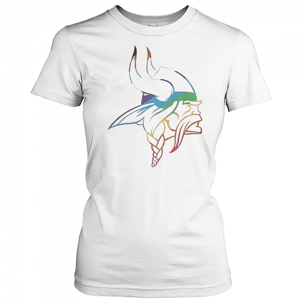 Minnesota Vikings Logo Pride T-Shirt Women's T-shirt