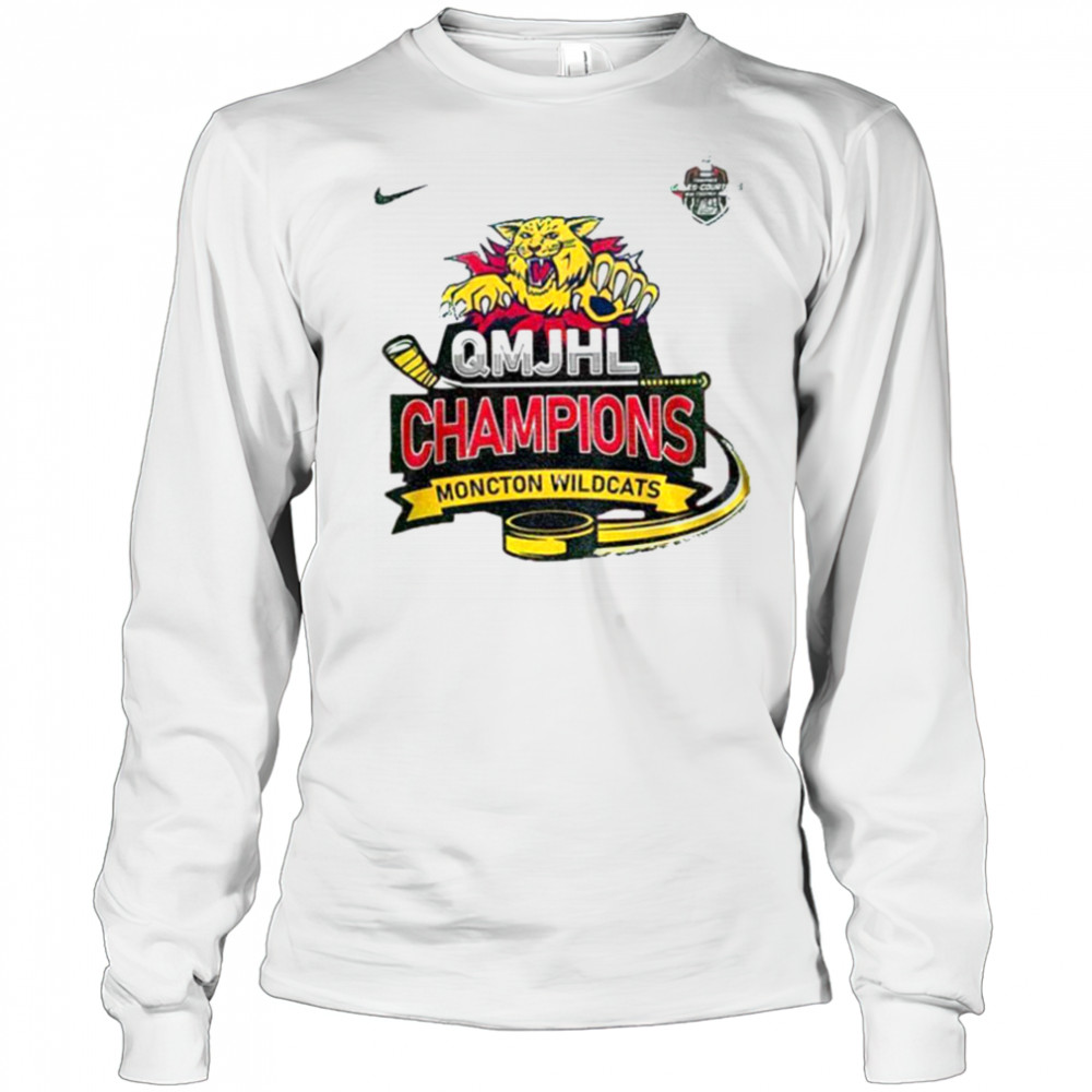 Moncton Wildcats Champions 2025 QMJHL Champions shirt Long Sleeved