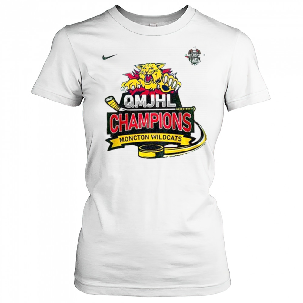 Moncton Wildcats Champions 2025 QMJHL Champions shirt Women's T-shirt